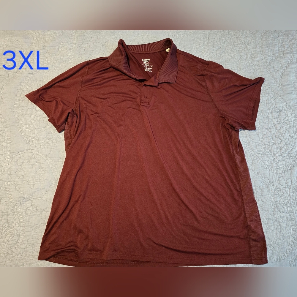 Reebok Maroon Polo Shirt 3XL